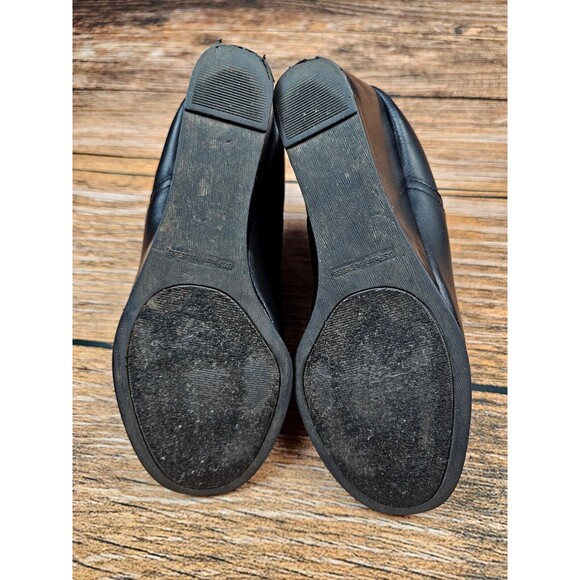 Rampage MOOSY Womens 10 M Black Ankle Wedge Boot Booties Elastic Patch Vegan - Picture 12 of 12